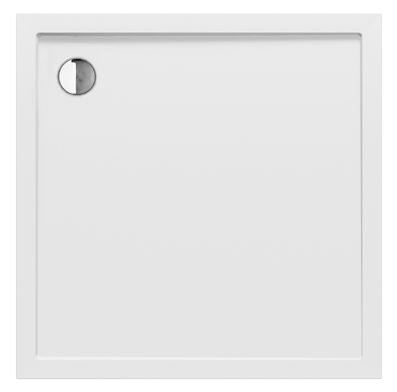 New Trendy New Cantare Brodzik Posadzkowy Kwadratowy Biały 90x90 cm (B-0421)